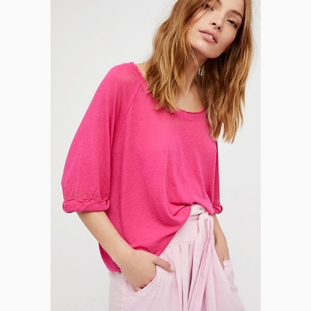Free People Moonlight burnout oversized T-shirt